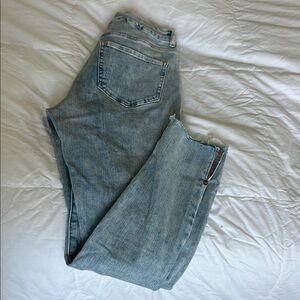 Express Blue Straight Leg Jeans Classic Denim